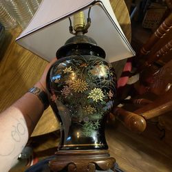 Hand Made Urn Turned Into A Lamp OBO