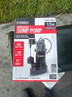 Everbilt submersible sump pump