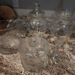 Apothecary Glass Jars Vases