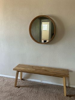 Mirror + bench