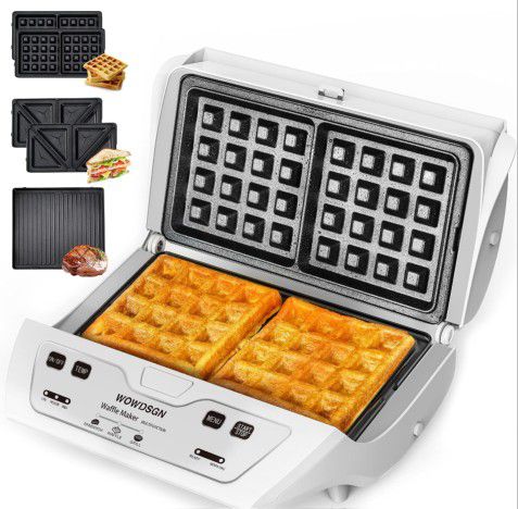 Grill And Waffle Maker New