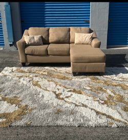 Beige sectional sofa(free delivery)