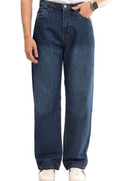 NOVASTILE Men’s Straight Fit Baggy-Style Stretch Jeans – Multiple Colors & Sizes