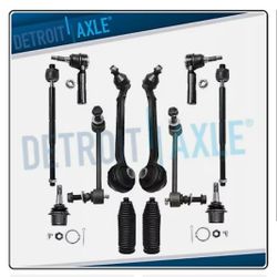 RWD Front Lower Control Arms Sway Bar Tie Rod Set for 2005-2010 Chrysler 300 Charger