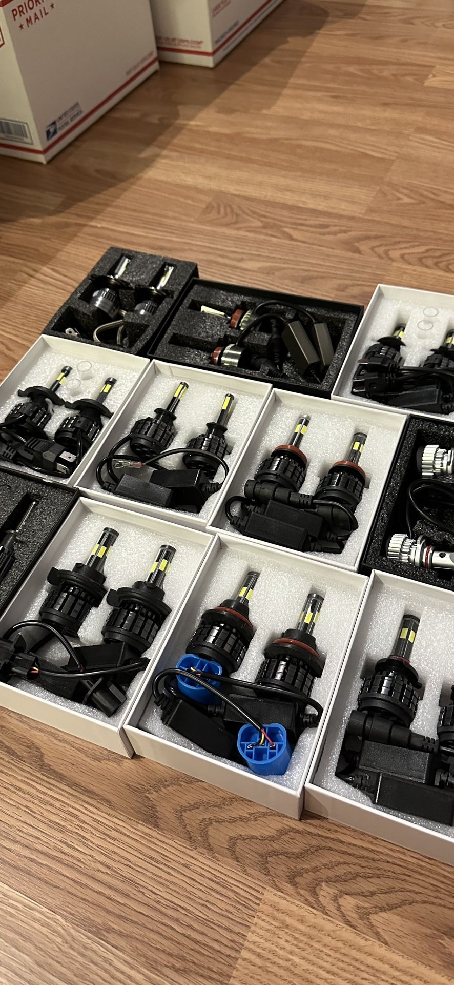 9006 LED Headlight Bulbs Low Beam Fog Light 300% Brighter 6500K Cool White Conversion Kit IP67 Waterproof 2 PCS