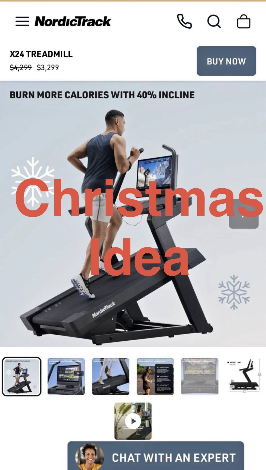 ⭐ NordicTrack X24 Treadmill – BRAND NEW / NEVER USED ⭐