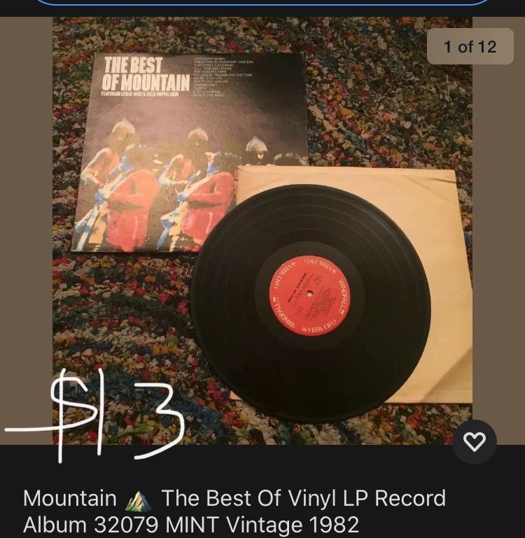 Mountain - The Best of Vinyl LP record album vintage