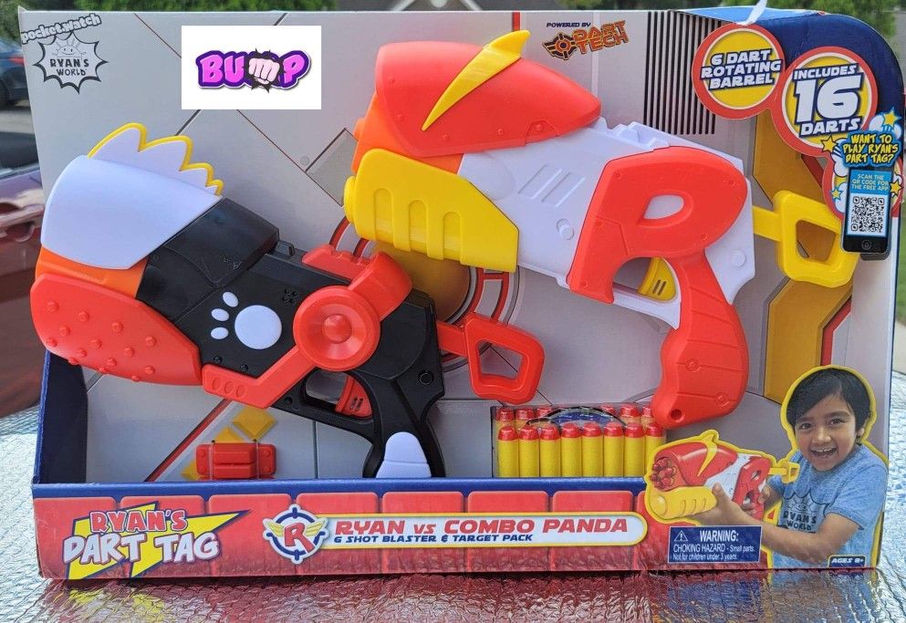 Dart Tag Ryan vs Combo Panda 6 Shot Blaster (**NEW**)