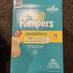 Newborn Pampers Swaddlers 