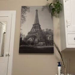 Wall Art Paris Eiffel Tower Canvas Print 