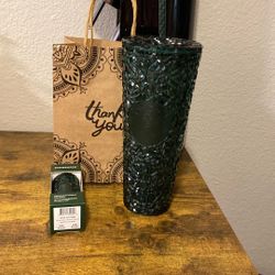 Starbucks 2026 Emerald Green Tumbler And Keychain 