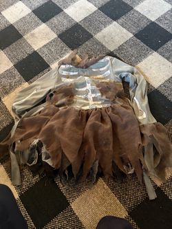 Zombie Skeleton Halloween Costume Dress