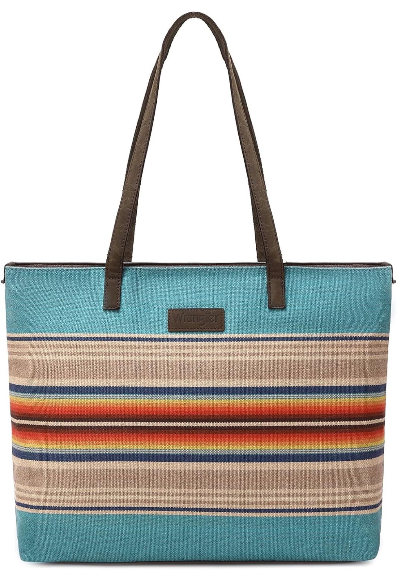 Wrangler Tote Purse Bag Aztec Canvas Shoulder Bags