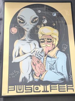 Puscifer Autographed Limited Edition ‘Billy D & Friend’ Glow in the Dark Poster (#22/250) Signed by Maynard James Keenan (TOOL)