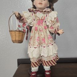 DOLL PORCELAIN ORIGINAL 17"