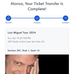 Luis Miguel Tour 2024 San Jose Shoot Me Offers 