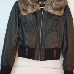 Women's Faux Leather Jacket 
