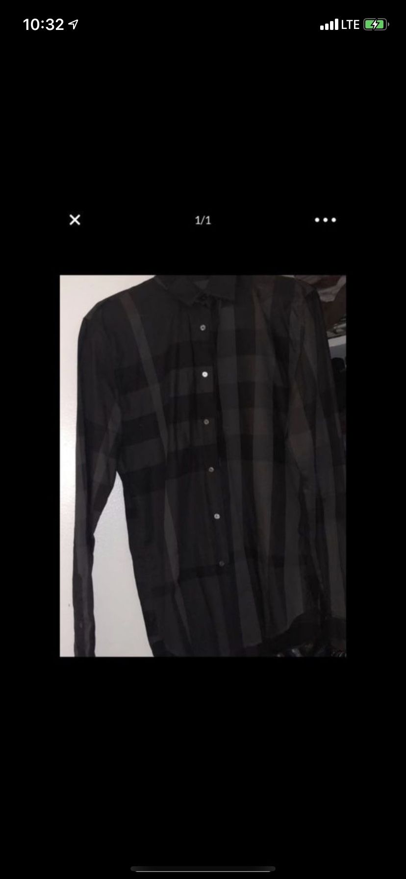 Men L Burberry shirt