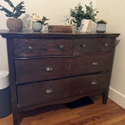 Authentic Antique Wood Dresser