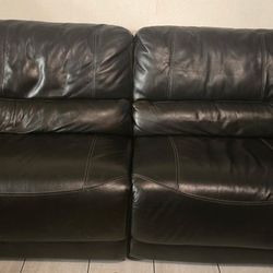 Likely Used Leather Couch