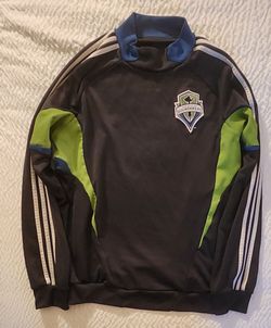 Seattle Sounders FC Pullover Warm Up Top Size Medium