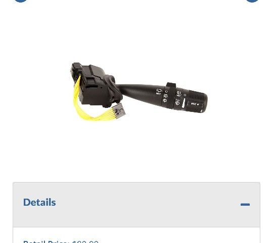 # RV2166: OmixAda 1723435 Multi Function Switch OE Reference (contact info removed)5AD Fits (contact info removed)8 Jeep JK MK KK