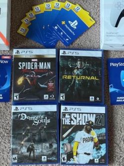 Ps5 Digital PlayStation 5 Disc games 12-month psn plus  (read the description) from $30 to $64
