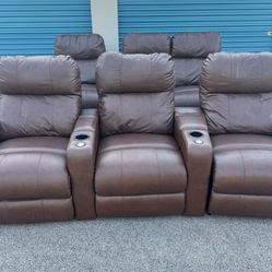 Power Reclining Theater Chairs