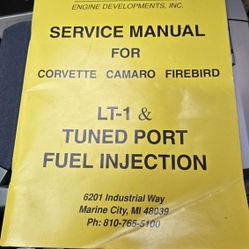 Service Manual for TPI and LT1 Engine Troubleshooting GM Engines 