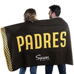 New! Unused! Padres Fleece Blanket