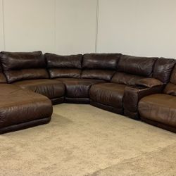 Leather Sectional Couch Sofa *Free Delivery*