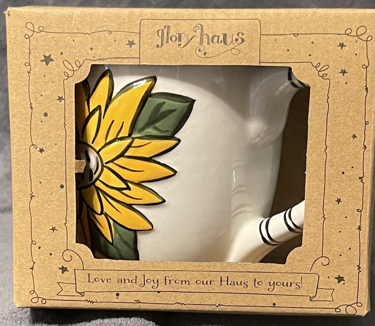 Kalyn Dunks Designs For Glory Haus Sunflower and Scripture Coffee Mug. 