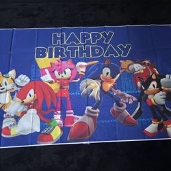Sonic Birthday Banner