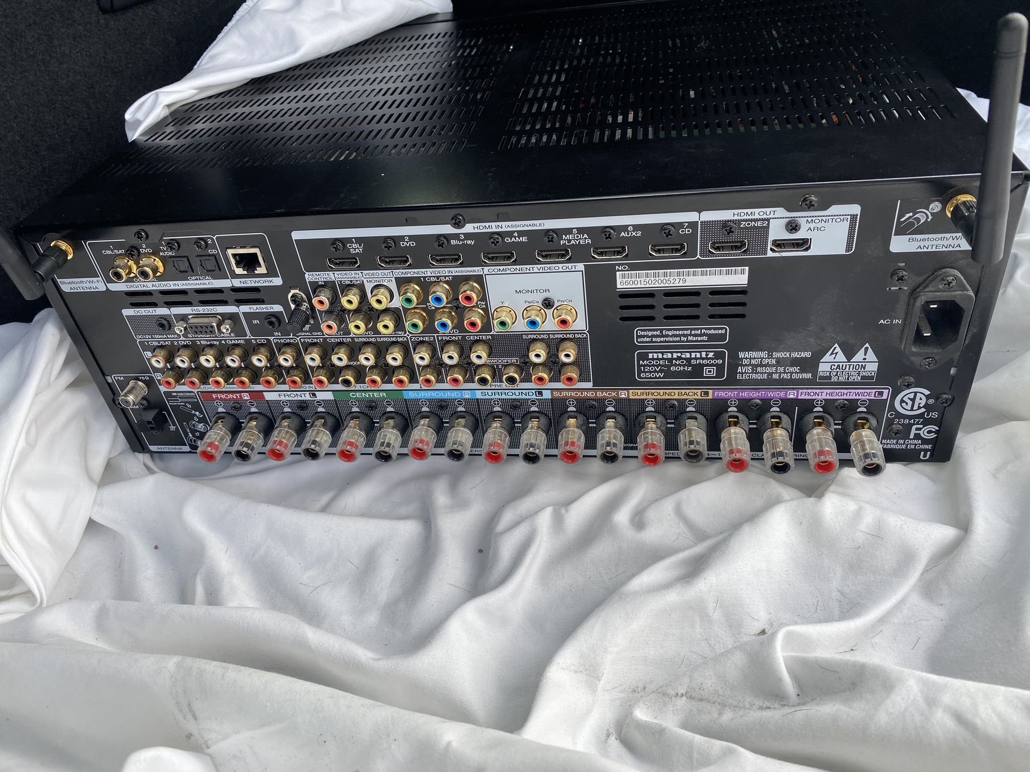 Marantz A/V Receiver 7.2 Channel (MODEL NO. SR6009)