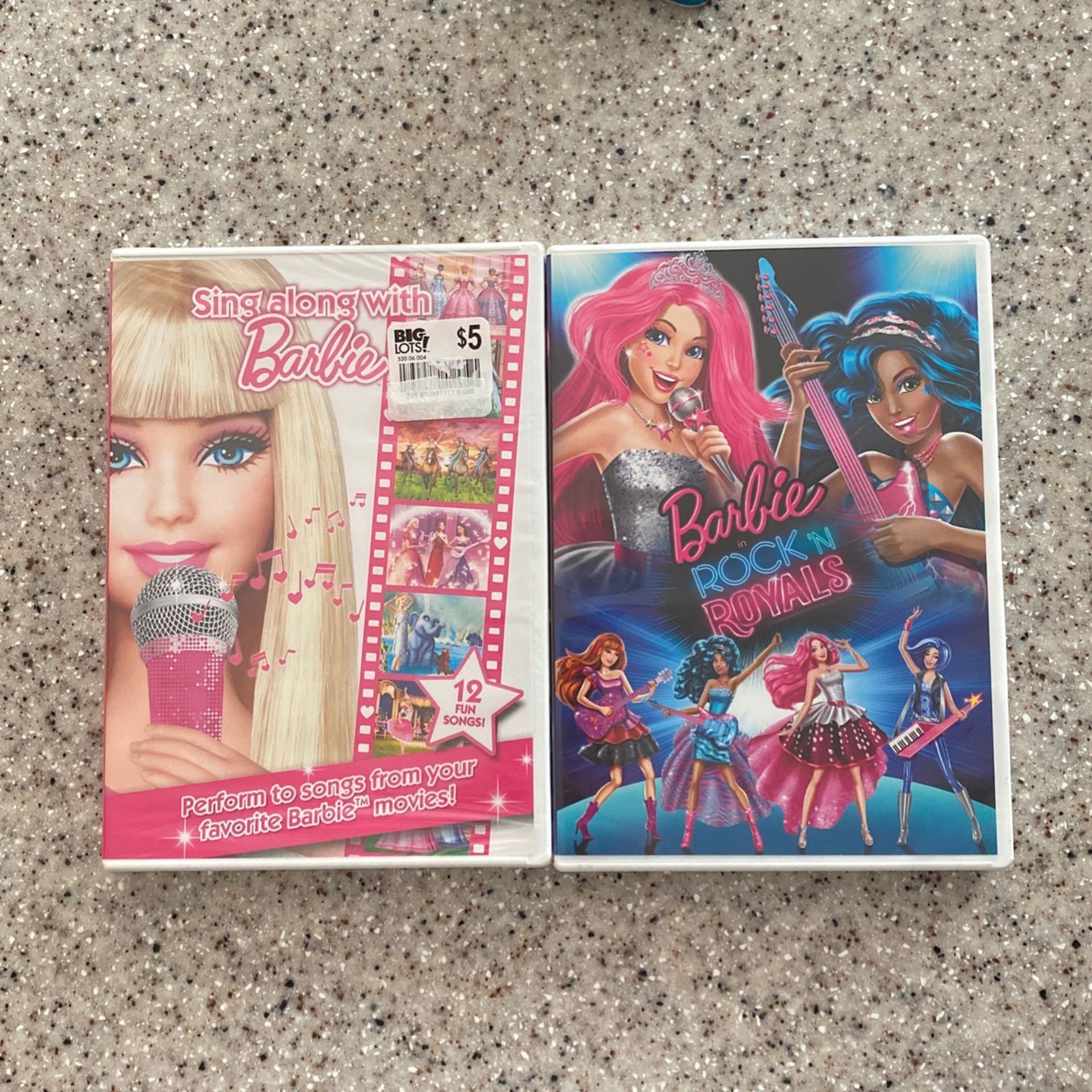 2 Barbie DVDs Sing Along