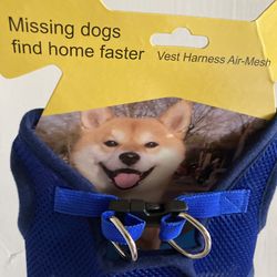 💕Vest Harness Air -Mesh  (M) Blue
