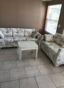 Living room set with sleeper