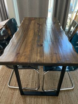 Real Walnut Wood Table