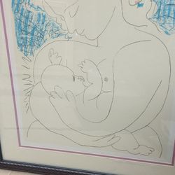 Picasso Lithograph Woman With Baby