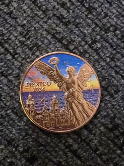 1 oz Copper Colorized Libertad 