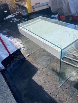 Glass desk