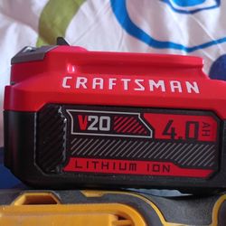 2 Craftsman Batteries V20 & 2.0ah