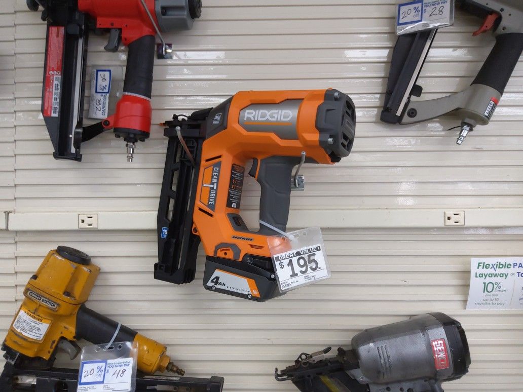 Ridgid Cordless Palm Nailer