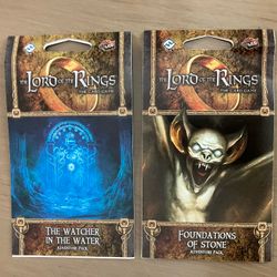 LotR LCG Watcher in the Water + Foundations of Stone OOP Dwarrowdelf Expansions