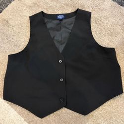 Scoop Womens Ultimate Crepe Tailored Vest Black Size XL