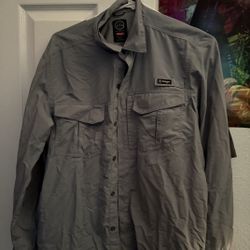 Grey Button Up Shirt Small Size