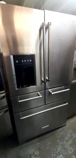 Kitchen Aid 5-Door Stainless Steel Fridge
