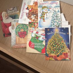 “6” Christmas Vintage Greeting Cards 