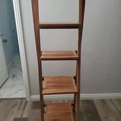 4 Tier Wood Shelf