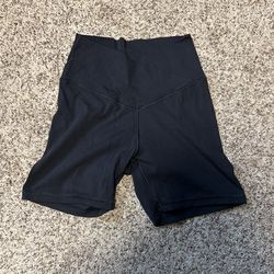 Aerie Black Biker Shorts, M